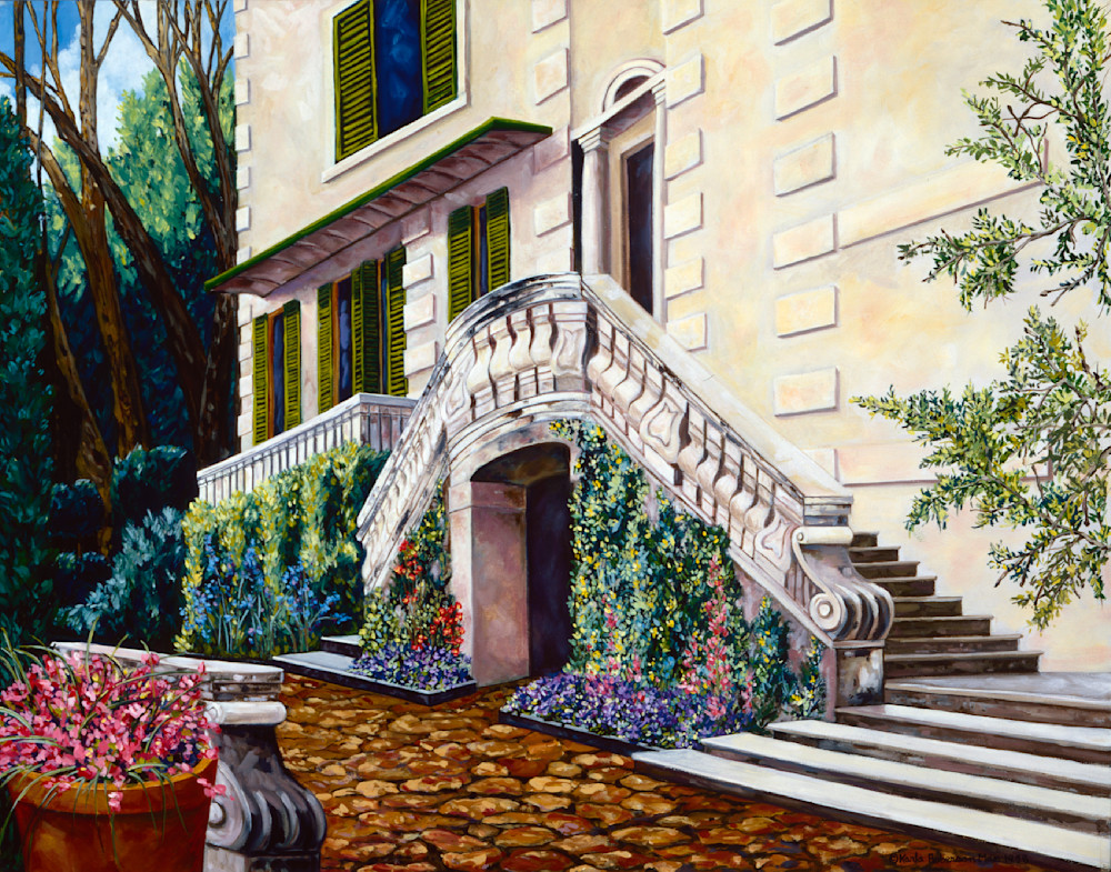 Villa Carlotta, Lake Como, Italy  Art | Karla Roberson Man, Fine Art and Illustration