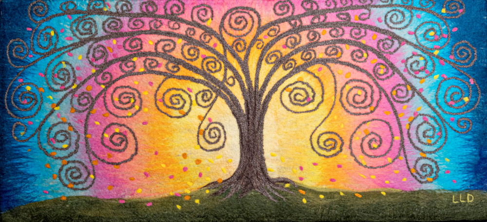 Color My World Tree Print Art | Linda Doucette Art