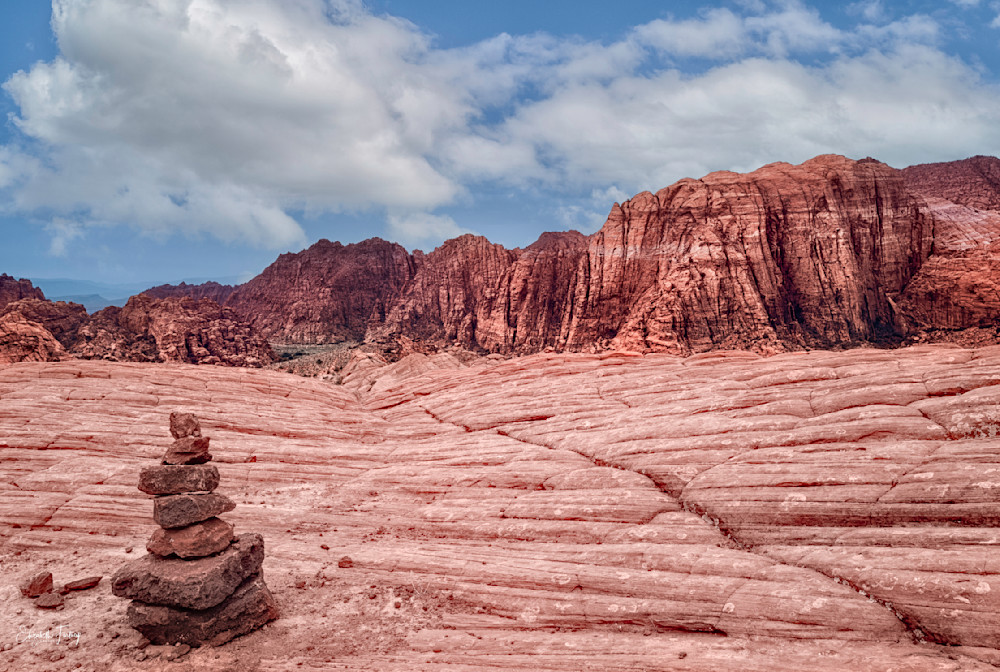 Snow Canyon Cairn  Photography Art | Elizabeth Fortney Photography