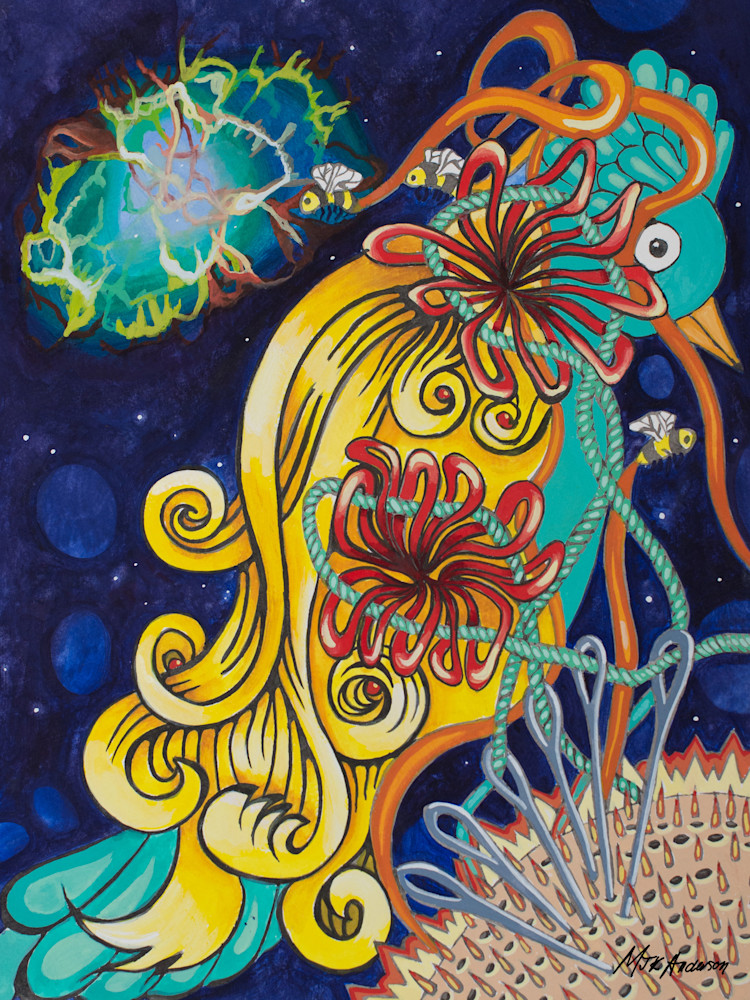 Marcy Kennedy Anderson   Nebula Bird Art | Marcy Kennedy Anderson Art