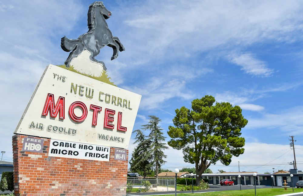 The New Corral Motel Victorville Ca Route 66 Photography Art | California to Chicago 