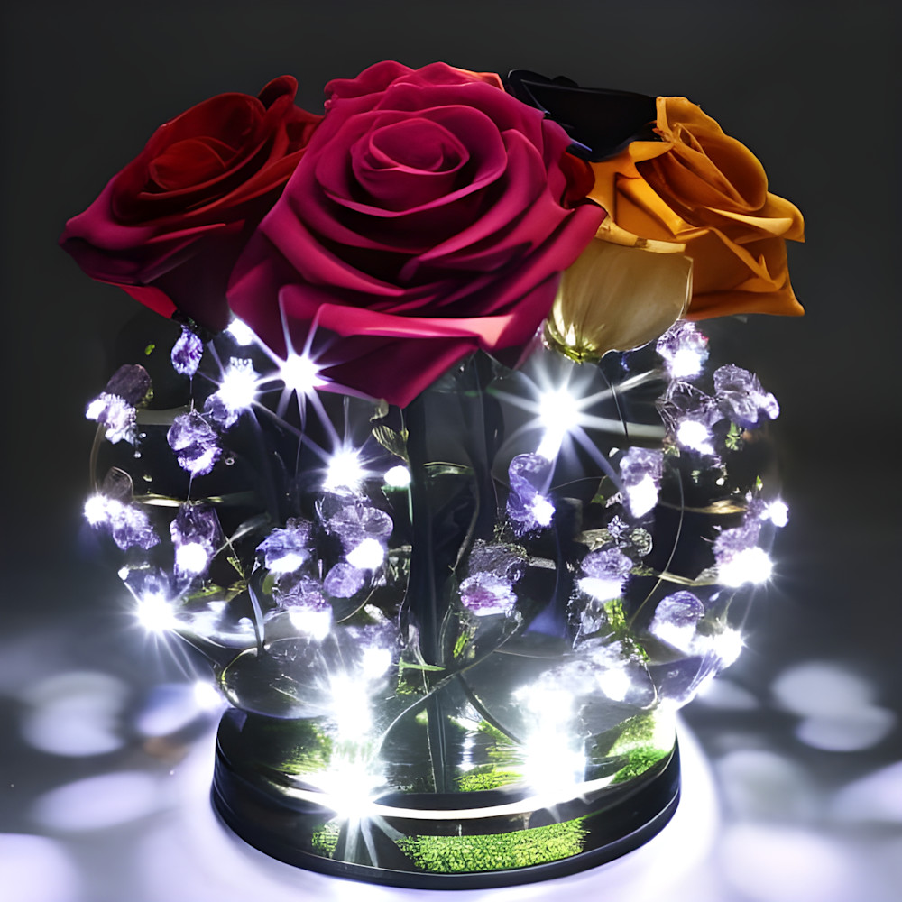 Sparkling Bowl Of Roses Photography Art | Robert Harrison Fine Art