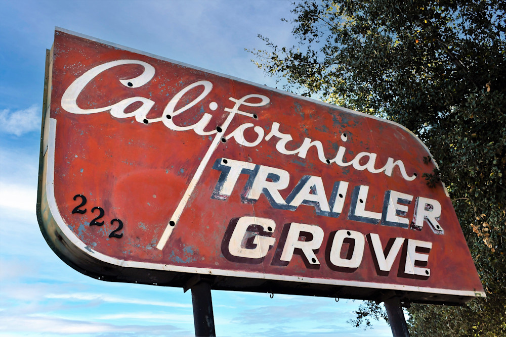 California Trailer Grove Pomona Ca Route 66 Photography Art | California to Chicago 