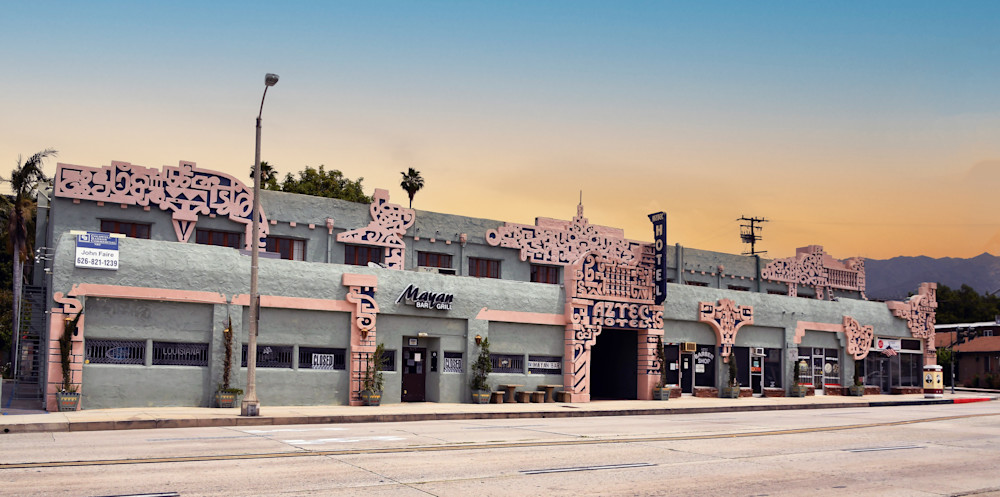Aztec Hotel Monrovia Ca Route 66 Photography Art | California to Chicago 
