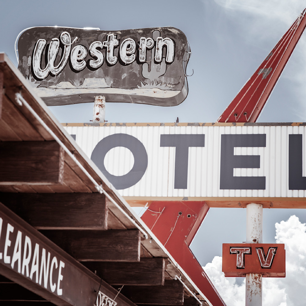Hotel Signs, Vaughn, New Mexico