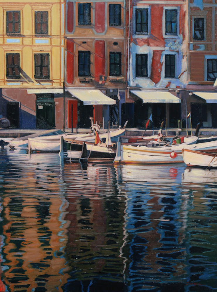 Portofino Reflections Art | Tom Swimm Fine Art / Swimm Artworks