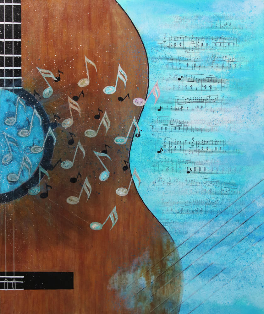 Guitar Ii Art | Hillary Korn Fontana 