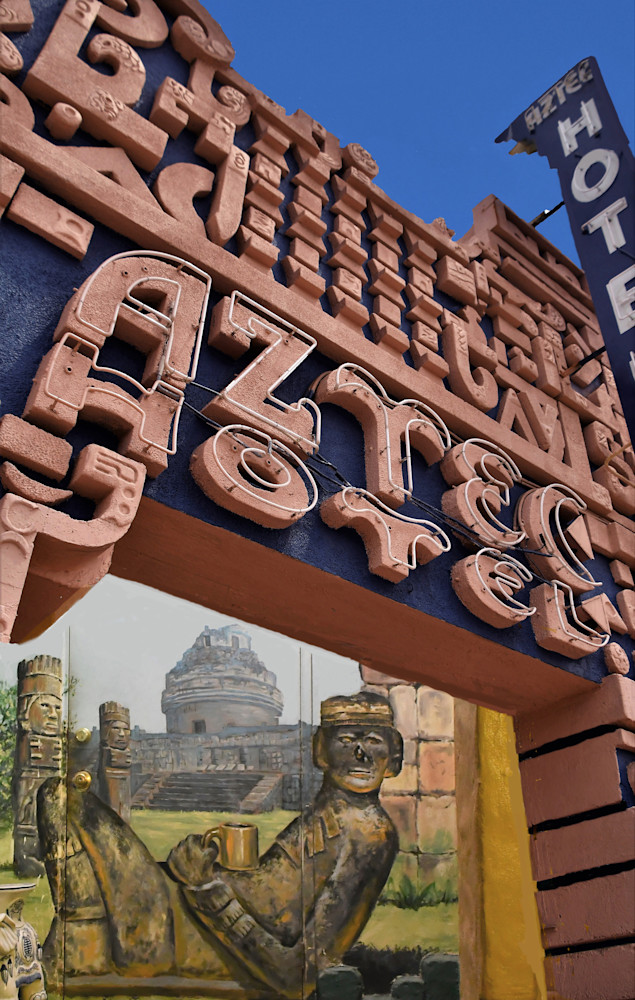 Aztec And Mayan Aztec Hotel Monrovia Ca Route 66 Photography Art | California to Chicago 