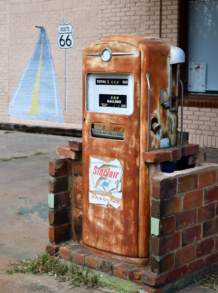 Gas Pump Chandler Ok Route 66 Photography Art | California to Chicago 