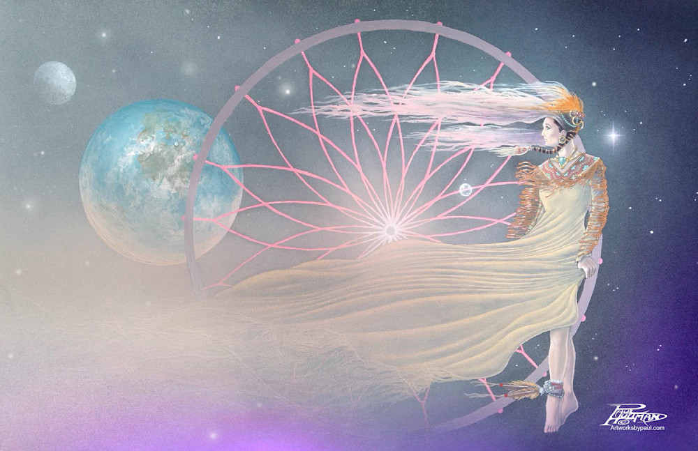 Spirit Of The Dream Catcher Art | New Age Illustrations
