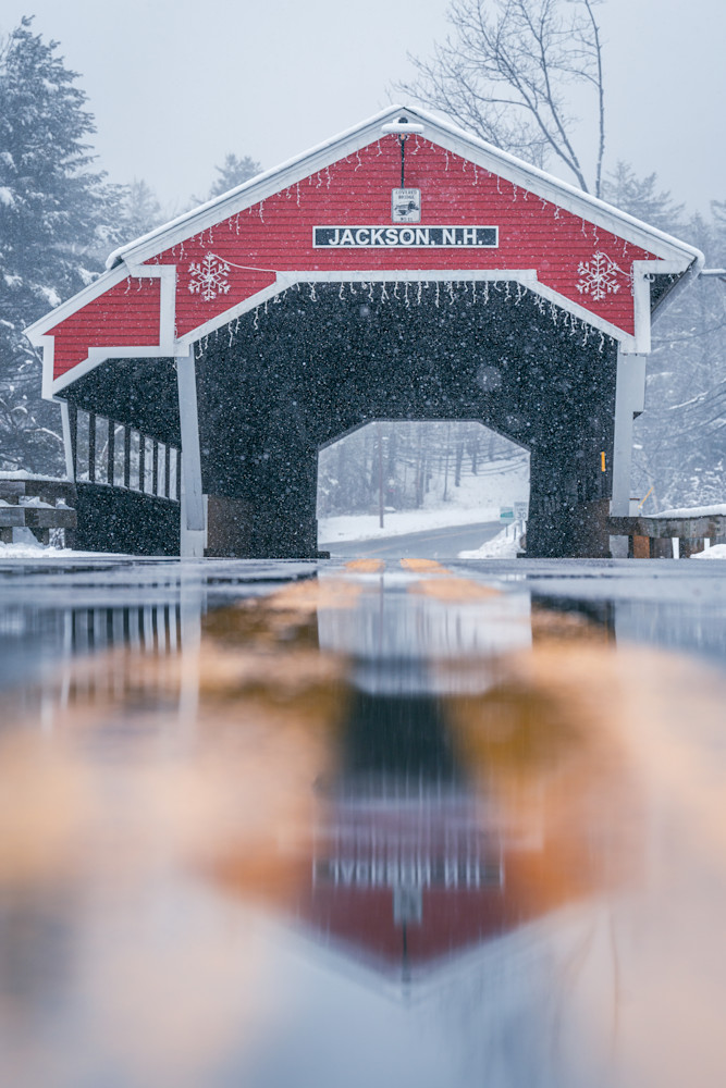 Jackson, New Hampshire   Honeymoon Covered  Bridge Photography Art | Jeremy Noyes Fine Art Photography