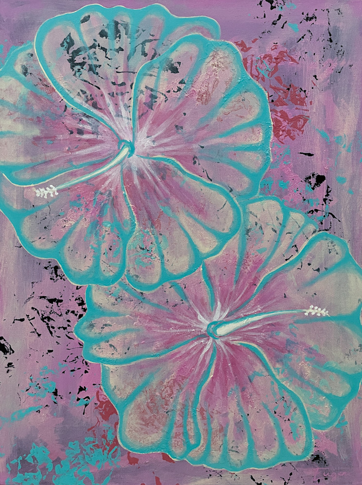 Hibiscus Pair Art | M Eugene Art
