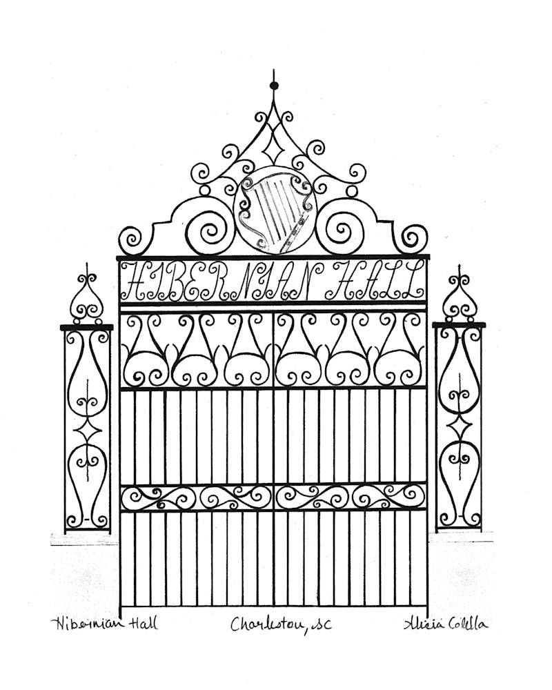 Hibernian Hall Gate Art | Alicia Colella Art
