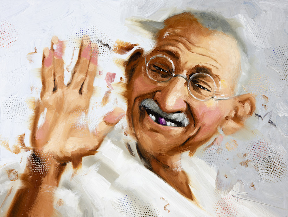 20230211 Gandhi Vulcan Salute Art | Rich Wilkie inc