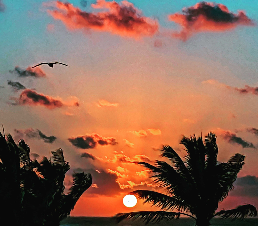Caribbean Sunrise, Tulum Mexico Photography Art | Touched by Nature