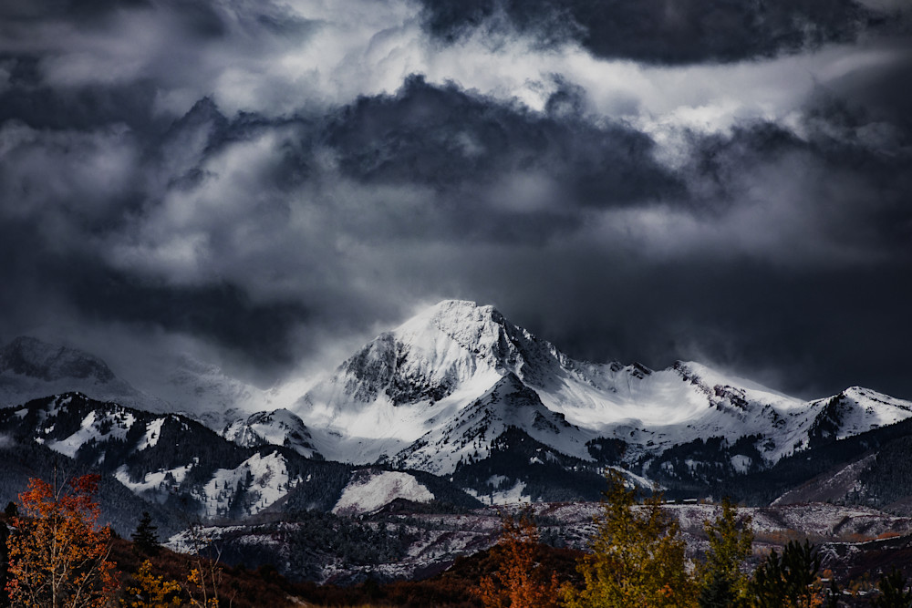 Stormy Over Daly – Moody Snowstorm Above Mount Daly, Colorado Stormy Over Daly – Moody Snowstorm Above Mount Daly, Colorado