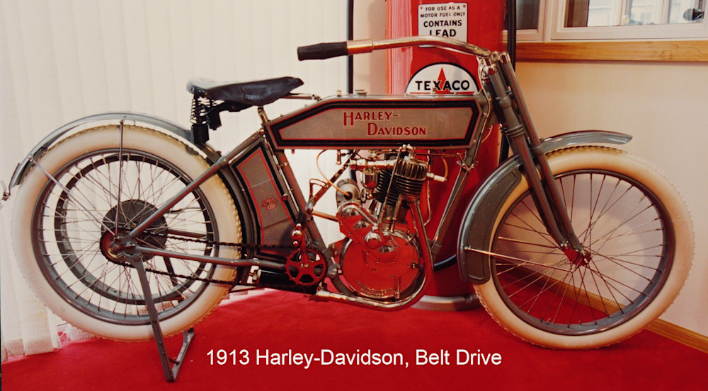 1913 Harley Davidson Belt Drive Photography Art Jim Cummins, Imagery