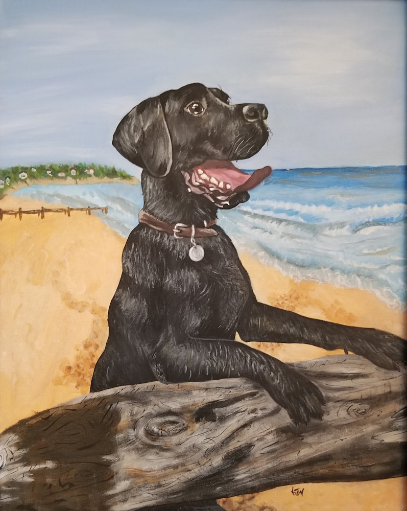 Labbing The Beach Art | Tails of Emotion by Karen Whitacre