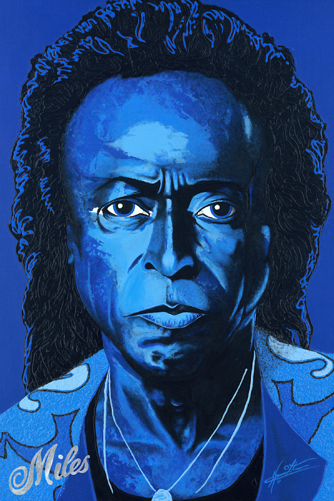 Miles Davis   Art | Paint Out Loud LLC   The Art of Neal Hamilton