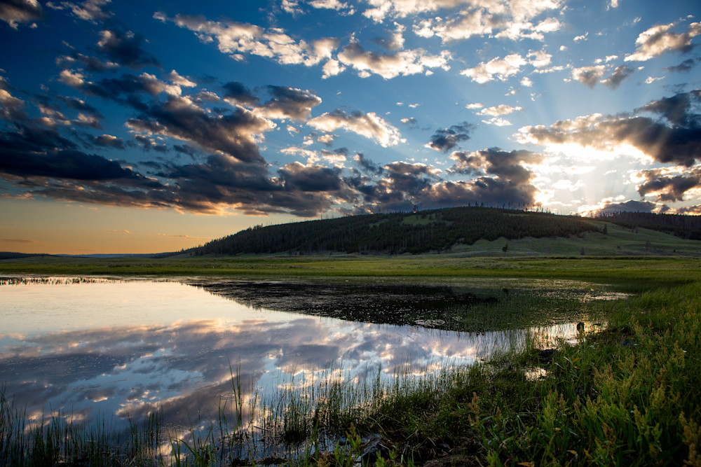 Sunset Reflections In Yellowstone Photography Art | Philipson Foundation
