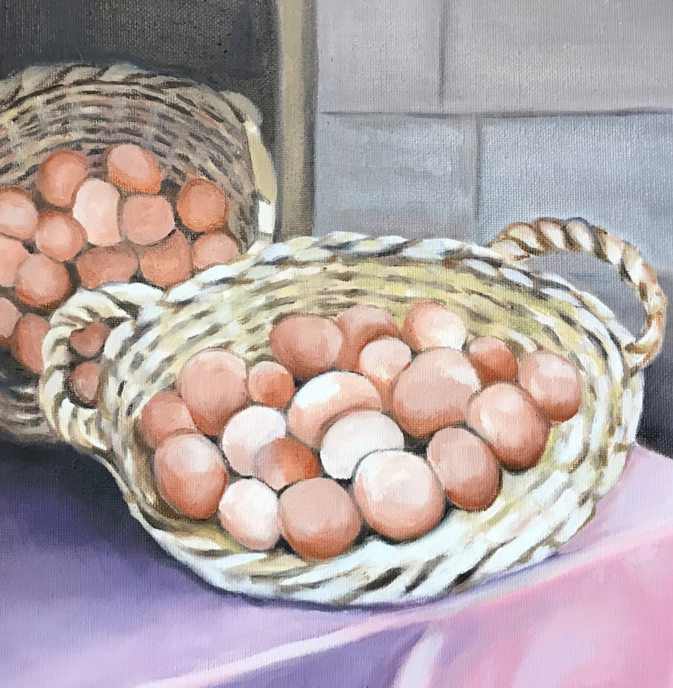 French Market Eggs Art | Suzie Quinn Studio
