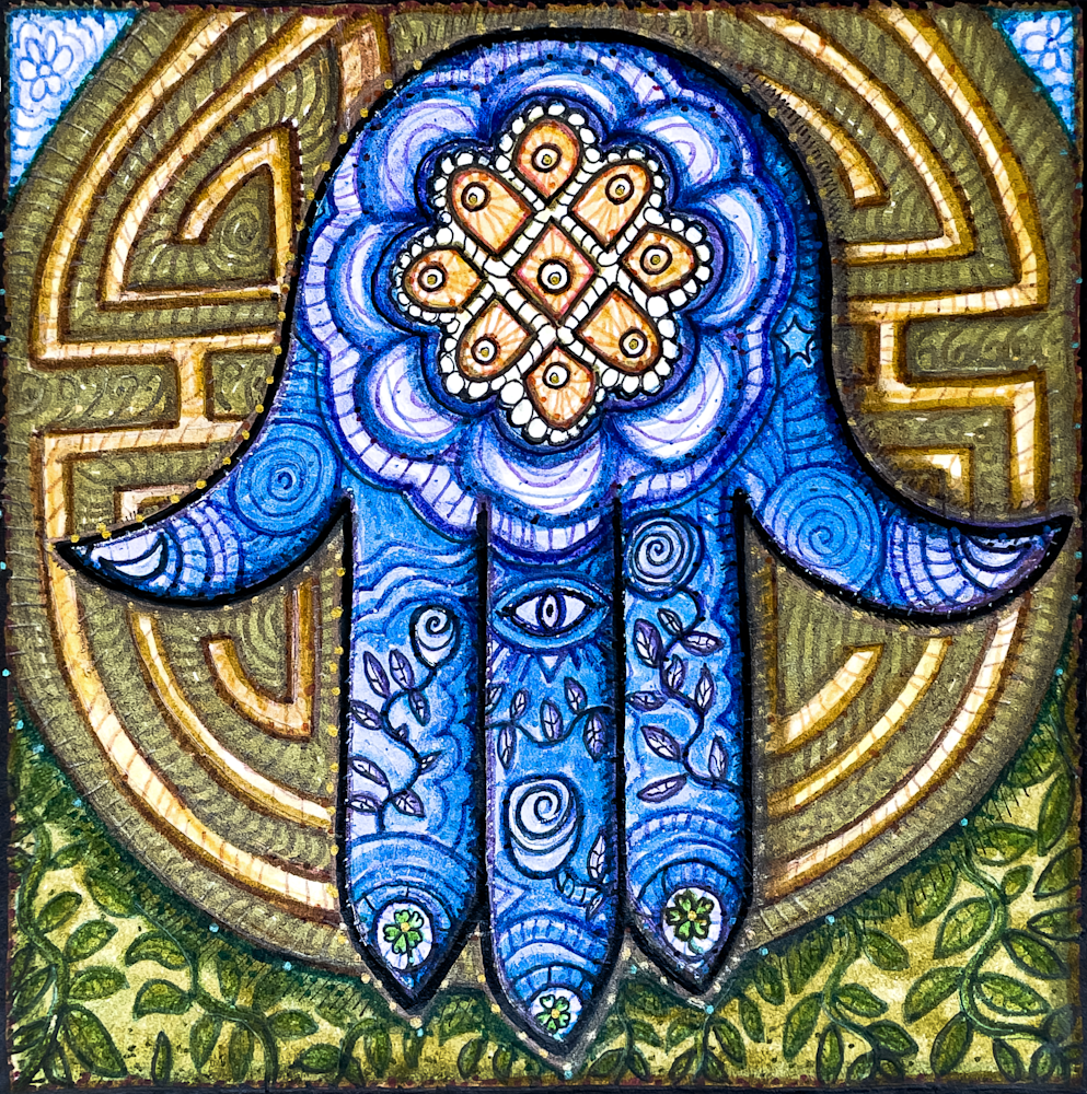 Gift Shop: Hamsa Hand. Abundance Art | Kristen Palana
