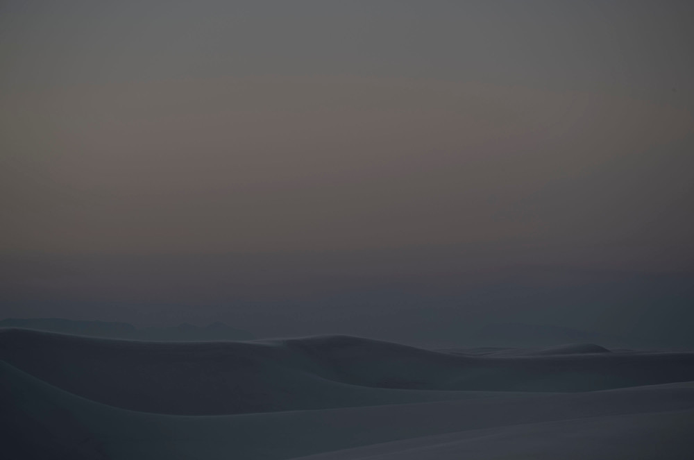 White Sands National Park late daytime. Sand Dunes Photography. Jon Ball Photography