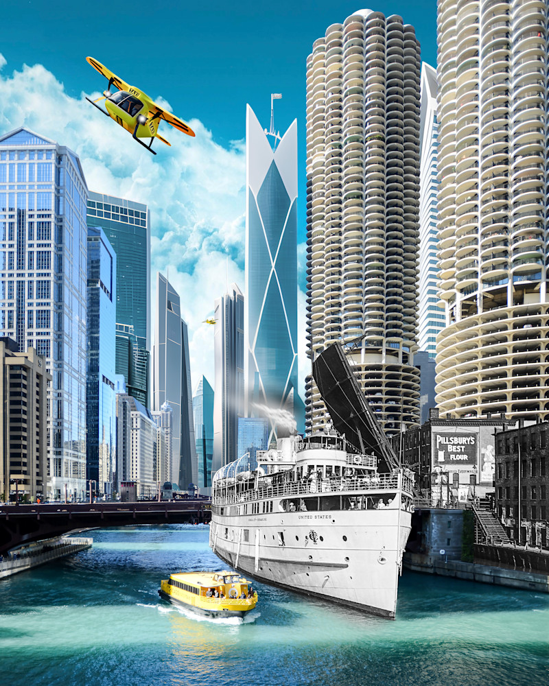 Steamship United States 1900 / 2018 / 2100 Art | Mark Hersch Photography