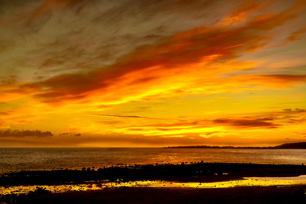 Friendly Island Sunset Photography Art | Soaring Whales Photography LLC