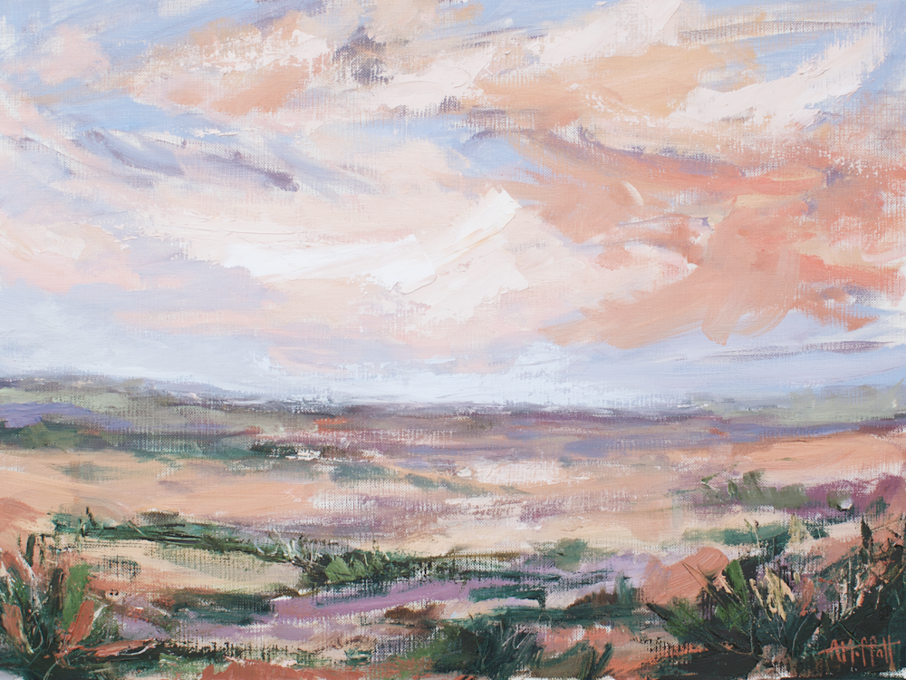 Giclee Art Print - Desert I- by contemporary Impressionist April Moffatt