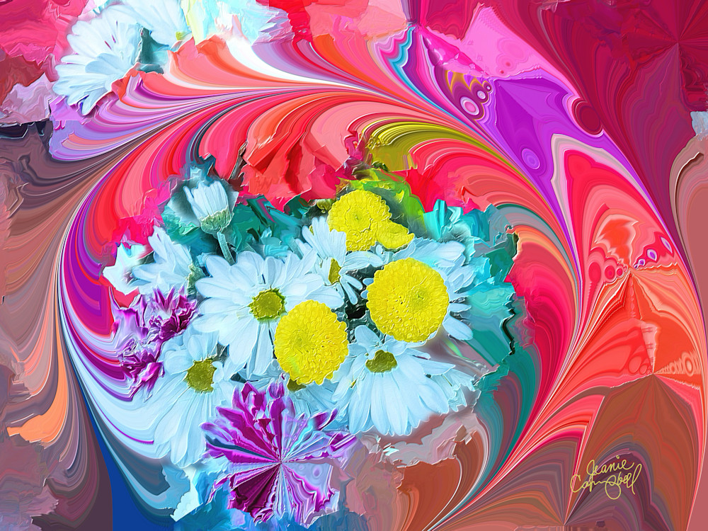 Daisies Surrounded Art | Jeanie Campbell