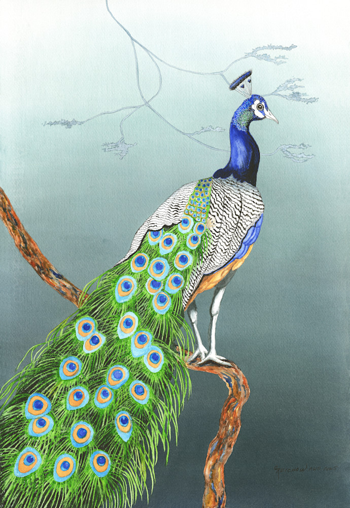 Peacock In Paradise Art | Christine Reichow Inc.