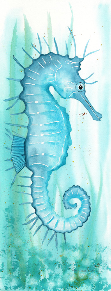 Seahorse I Art | Christine Reichow Inc.