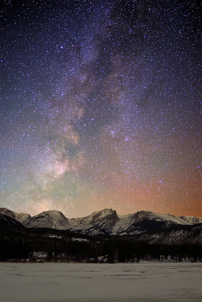 Milky Way Over Sprague Lake Photography Art | Nicholas Jensen Photography