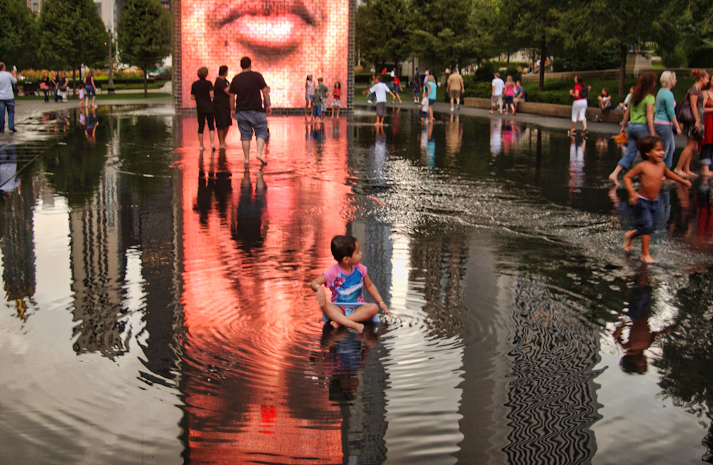 Crown Fountain   Millennium Park, Chicago Photography Art | Audrey Nilsen Studios