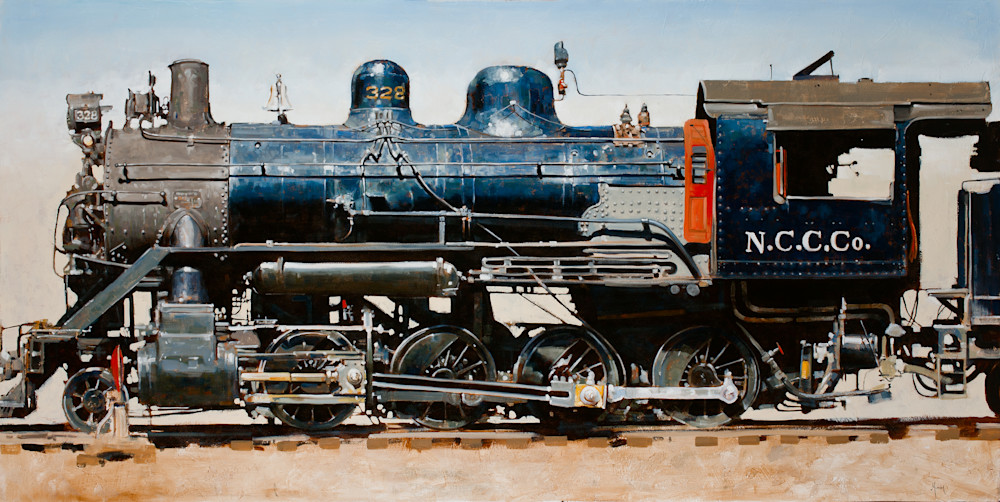 N.C.C.Co Steam Train Art | Santiago Michalek Fine Art