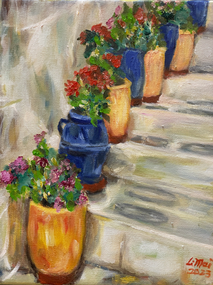 Pot And Flowers #1 Art | limeinorton
