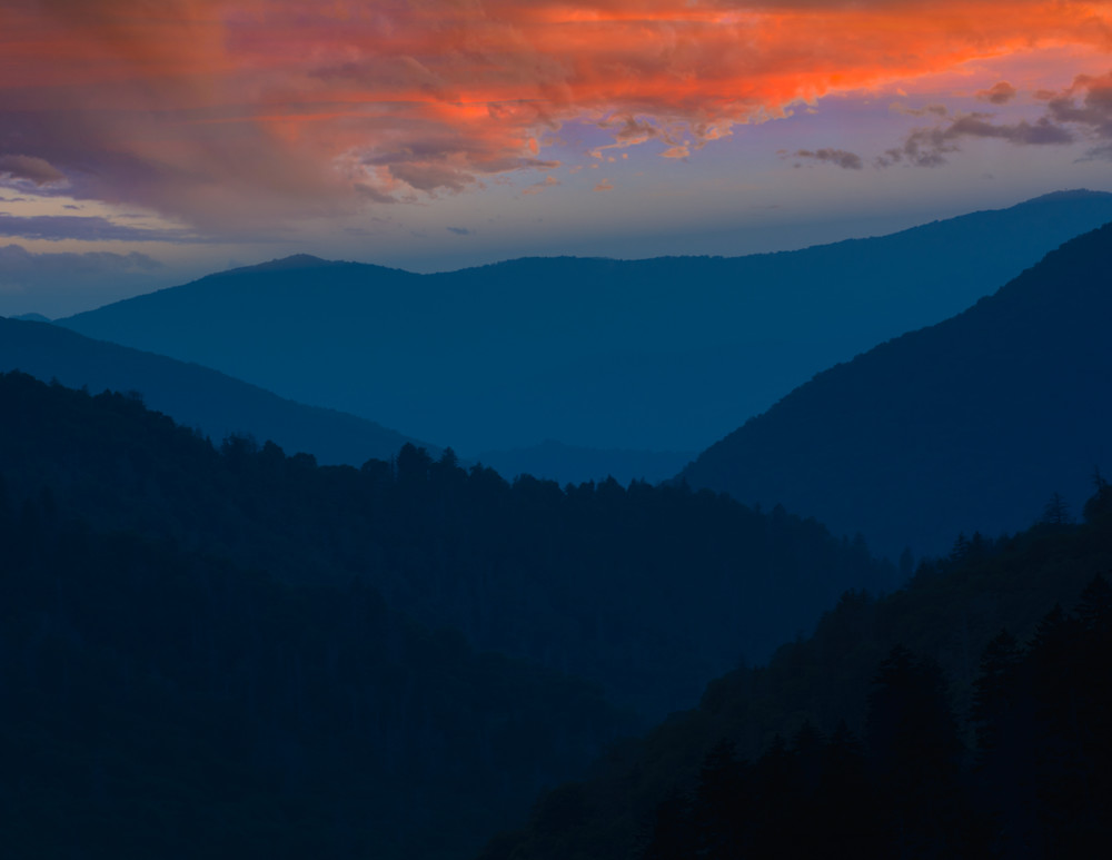 Smoky Mountain Sunset Photography Art | Ron Longwell Photography
