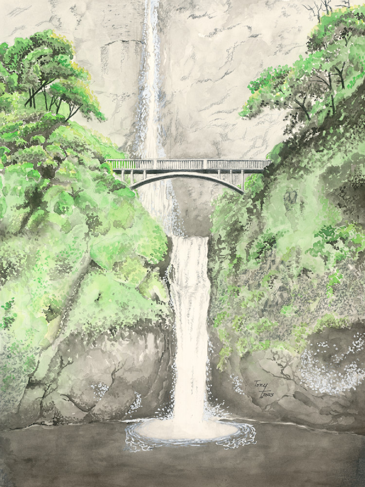 Multnomah Falls Art | Art By TonyT