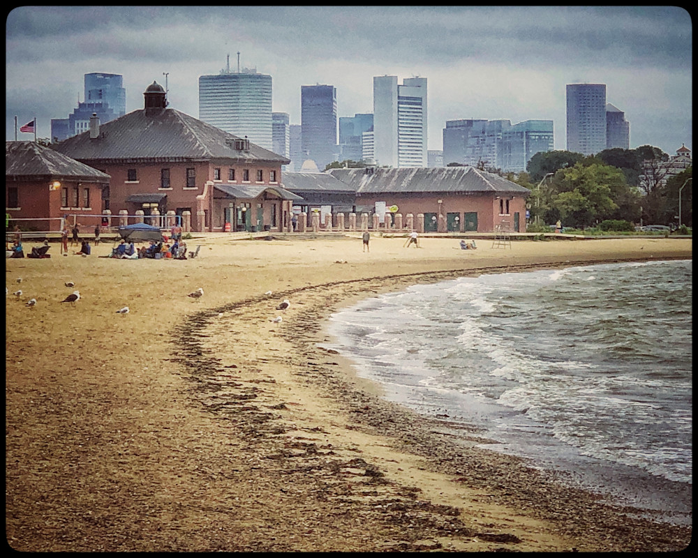 Carson Beach Curves Towards City Photography Art | ZaZaCreative Photography
