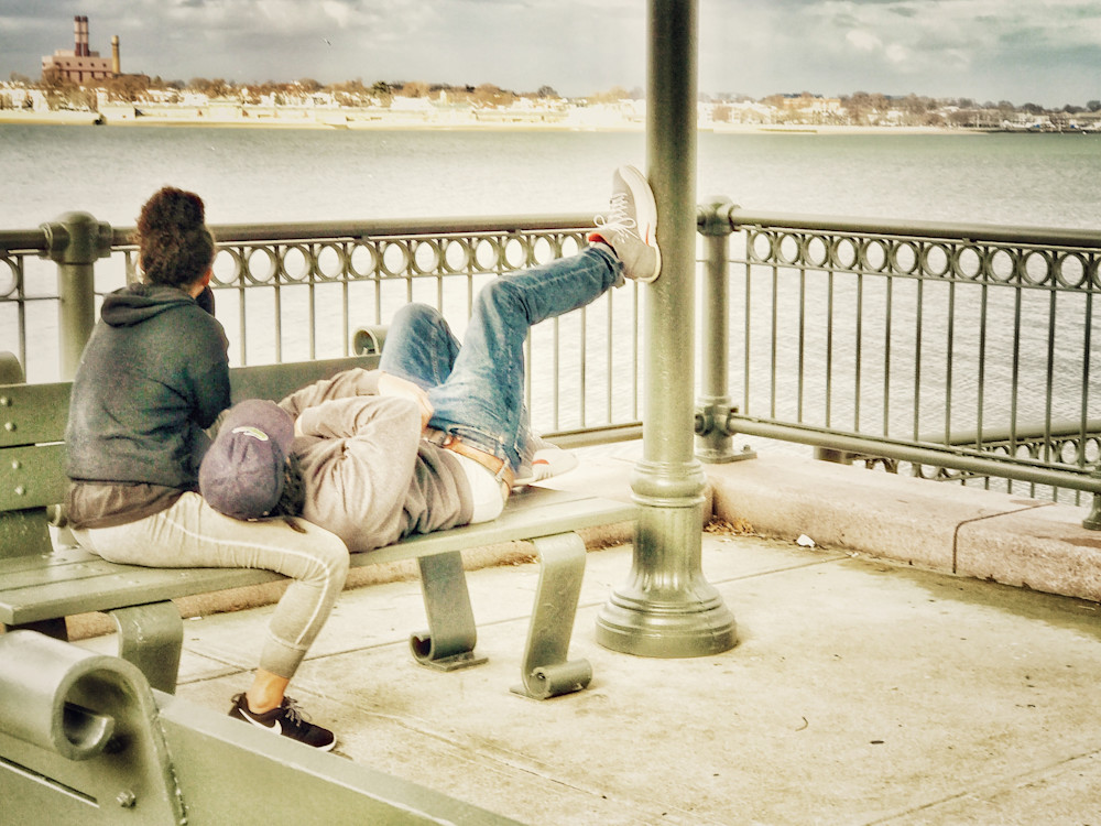 Couple Chills By Dorchester Bay Photography Art | ZaZaCreative Photography