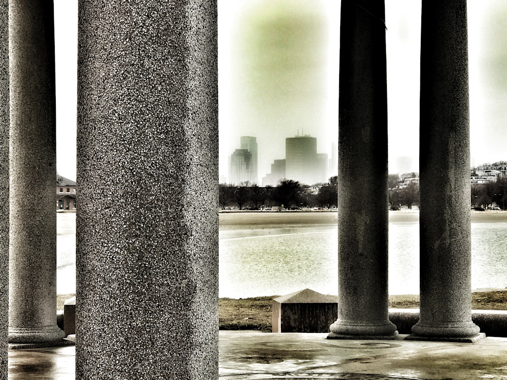 Columns Overlooking South Boston Photography Art | ZaZaCreative Photography