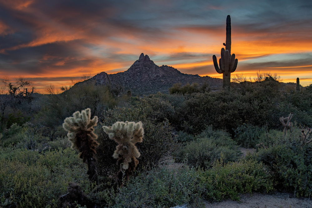 Magical Sunset At Pinnacle Peak Photography Art | davehatton