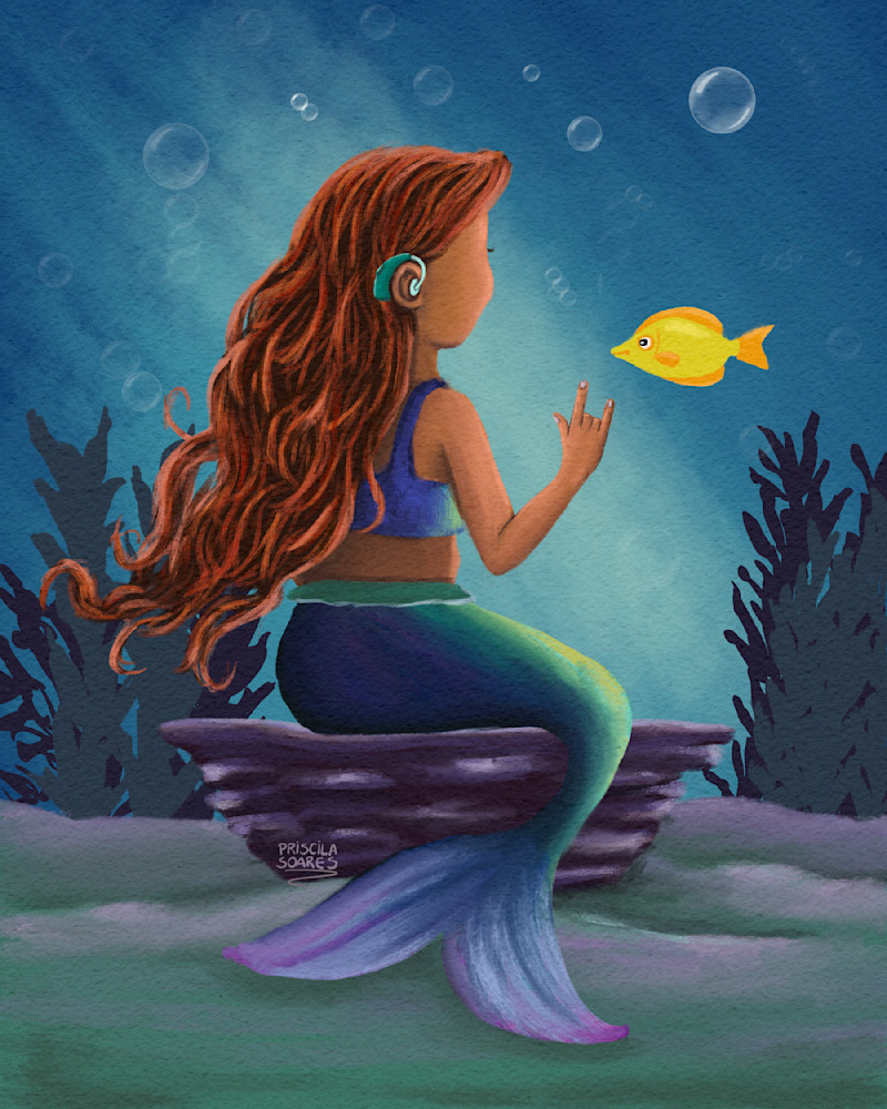 Little Mermaid   Hearing Aid Art | Priscila Soares 