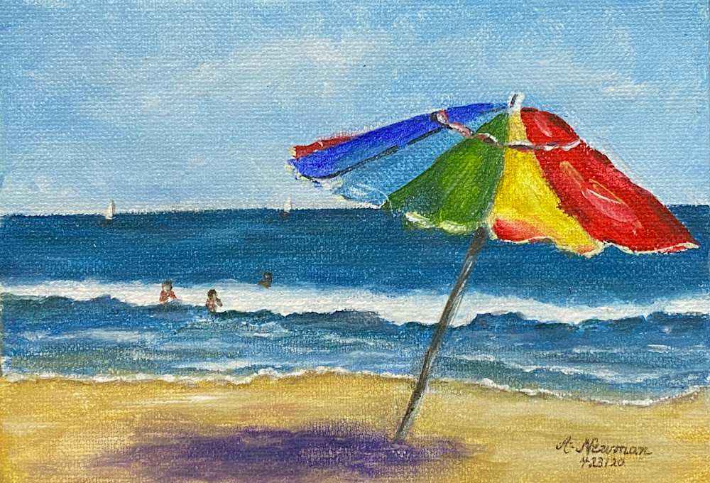 Beach Umbrella Art | Arlene Newman Designs