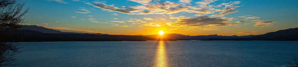 Lake Pleasant Narrow Sky Sunset Photography Art | davehatton