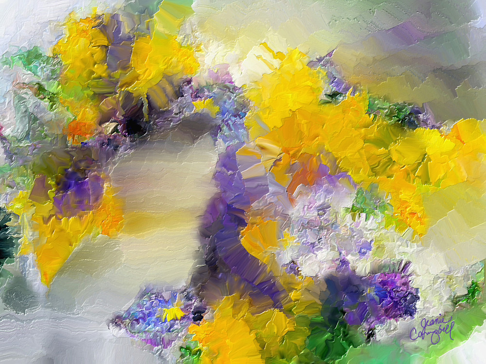 Flower Strewn Path  Art | Jeanie Campbell
