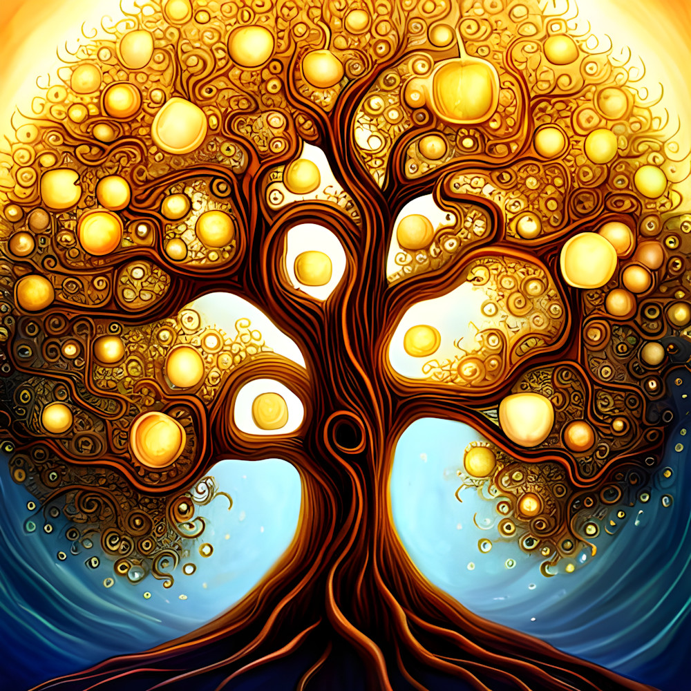 Fantasy Tree With Golden Fruit Photography Art | Playful Gallery by Rob Harrison