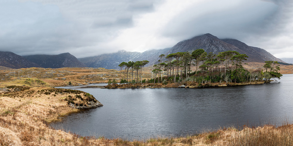 Pine Tree Island Viewpoint, Derryclare Lough, Panorama Photography Art | marcyephotography