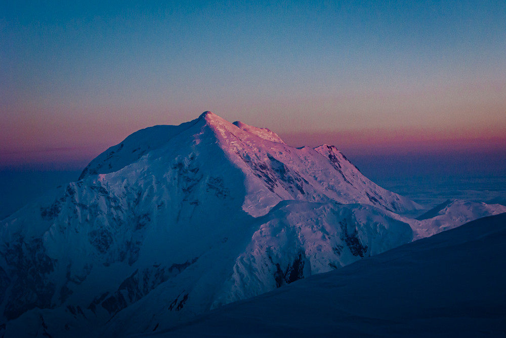 Sunset on Mt Foraker, Alaska